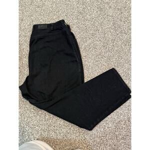 Vintage LEE Jeans Womens 24W Black Mom Tapered Elastic Waist Bareback USA Made